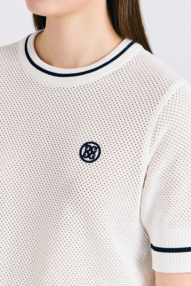 지포어-WOMEN APPAREL-MESH CREWNECK SWEATER(WOMEN)