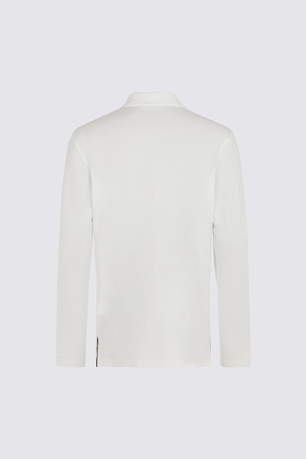 지포어-MEN APPAREL-MÉLANGE LONG SLEEVE POLO (MEN) 					 					 					