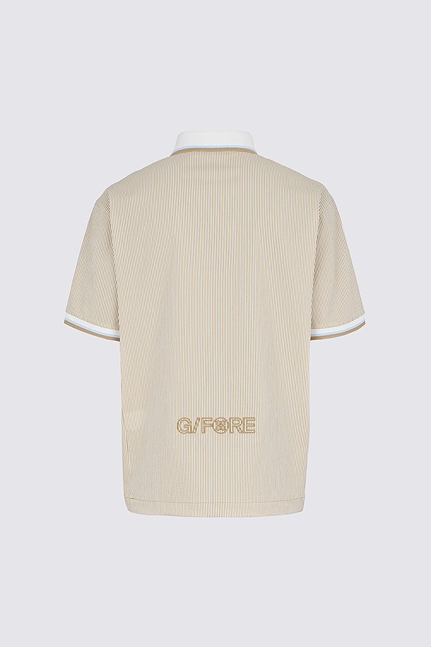 지포어-MEN APPAREL-WOVEN SEERSUCKER POLO(MEN)					 					 					