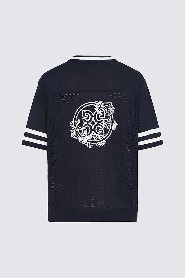 지포어-MEN APPAREL-CROCHET V-NECK KNIT(MEN)					 					 					