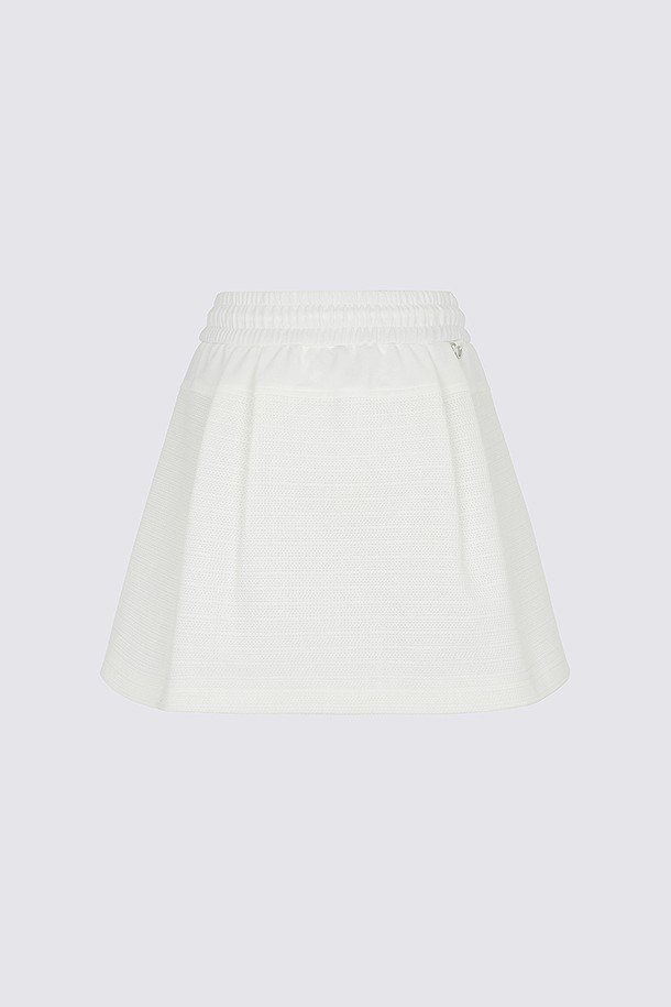 지포어-WOMEN APPAREL-HYBRID FABRIC SKIRT(WOMEN)					 					 					