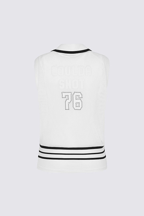 지포어-WOMEN APPAREL-MESH SLEEVELESS POLO(WOMEN)