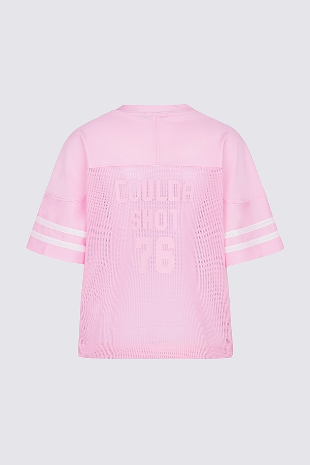 지포어-WOMEN APPAREL-OVERFIT MESH T-SHIRT(WOMEN)