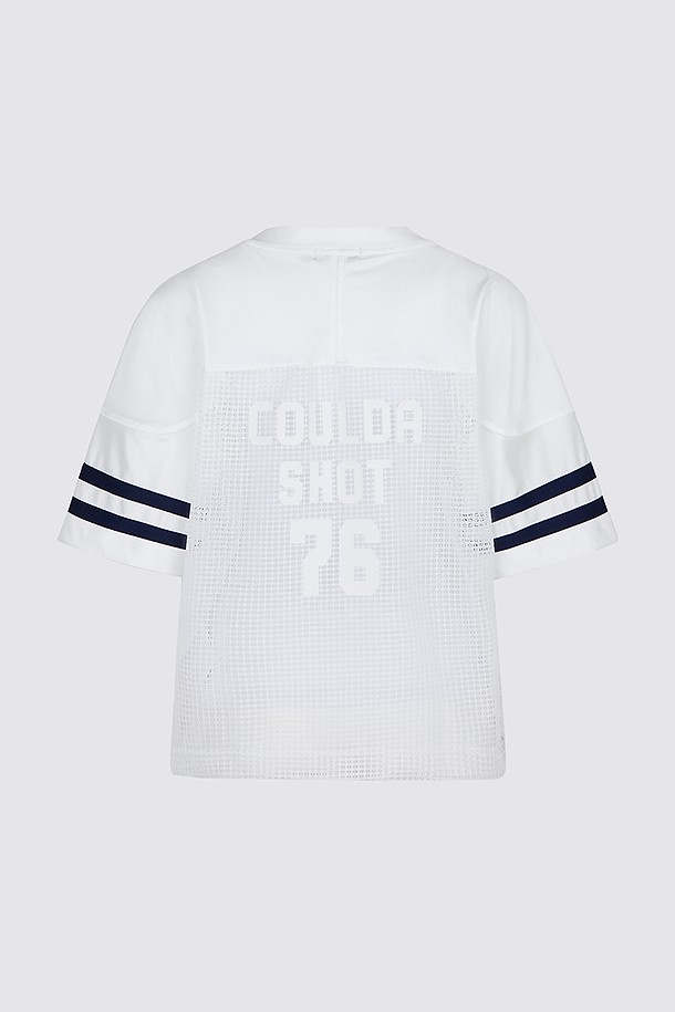 지포어-WOMEN APPAREL-OVERFIT MESH T-SHIRT(WOMEN)