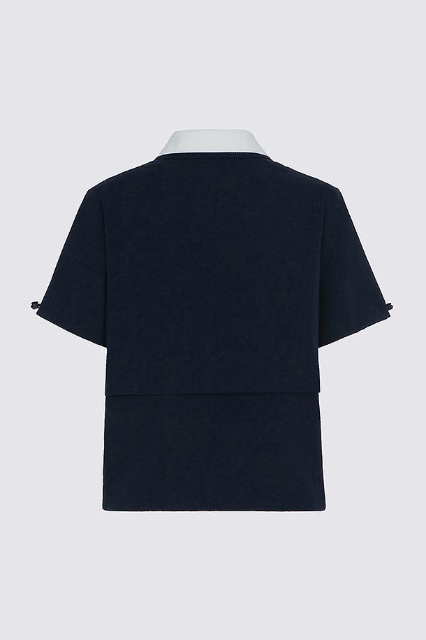 지포어-WOMEN APPAREL-SEERSUCKER POLO(WOMEN)