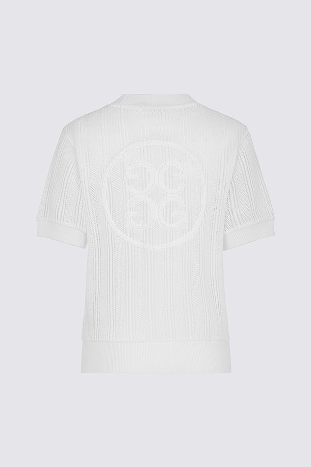 지포어-WOMEN APPAREL-LACE ROUND T-SHIRT(WOMEN)					 					 					