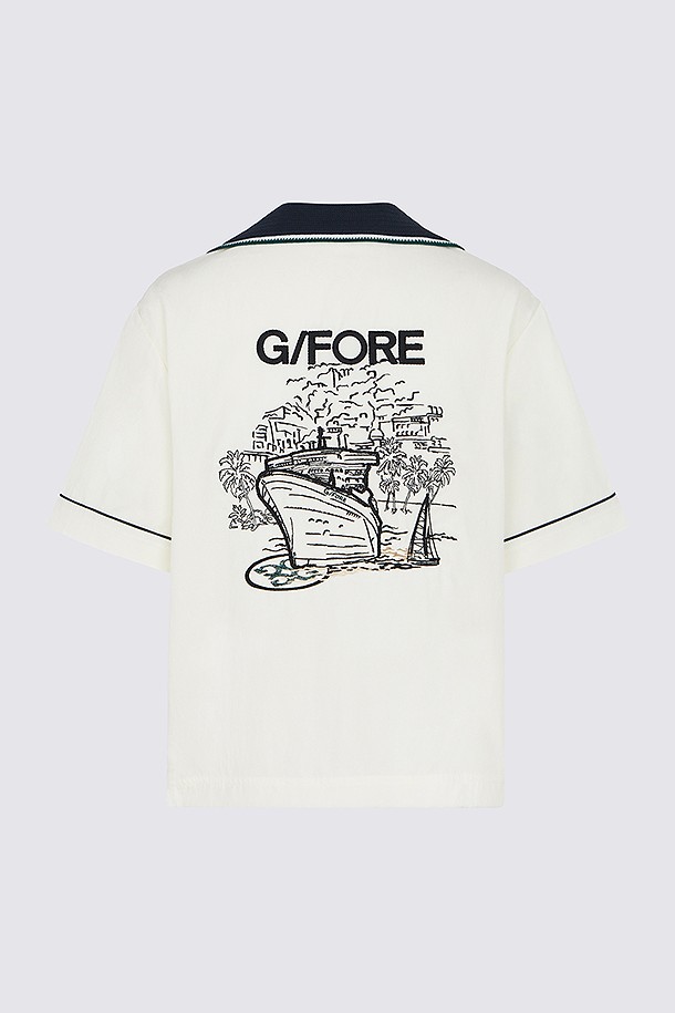 지포어-WOMEN APPAREL-GRAPHIC WOVEN SHIRT(WOMEN)