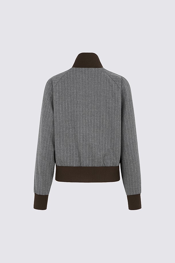 지포어-WOMEN APPAREL-STRIPED BOMBER JACKET (WOMEN)