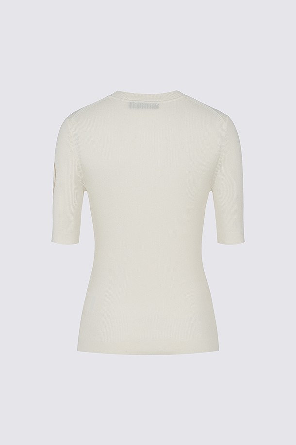 지포어-WOMEN APPAREL-ROUND NECK SHORT SLEEVE SWEATER (WOMEN)