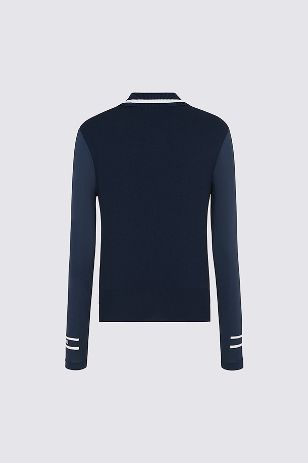 지포어-WOMEN APPAREL-COOL SLEEVE SWEATER POLO(WOMEN)