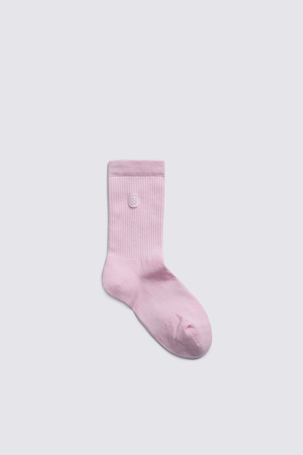 지포어-WOMEN ACCESSORIES-SOLID CREW SOCK(WOMEN)
