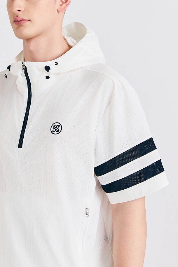 지포어-MEN APPAREL-SHORT SLEEVE HOODED ANORAK(MEN)