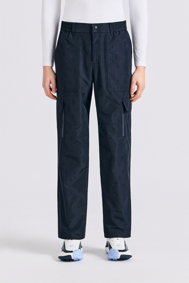 JACQUARD SET-UP PANT(MEN)_NAVY-a