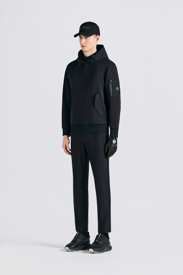 TECH HOODIE (MEN)				 					 					_BLACK-a