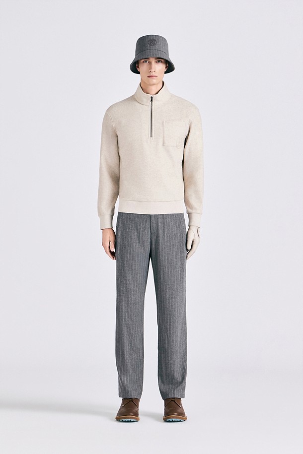WINTER HALFZIP PULLOVER (MEN)_BEIGE-a