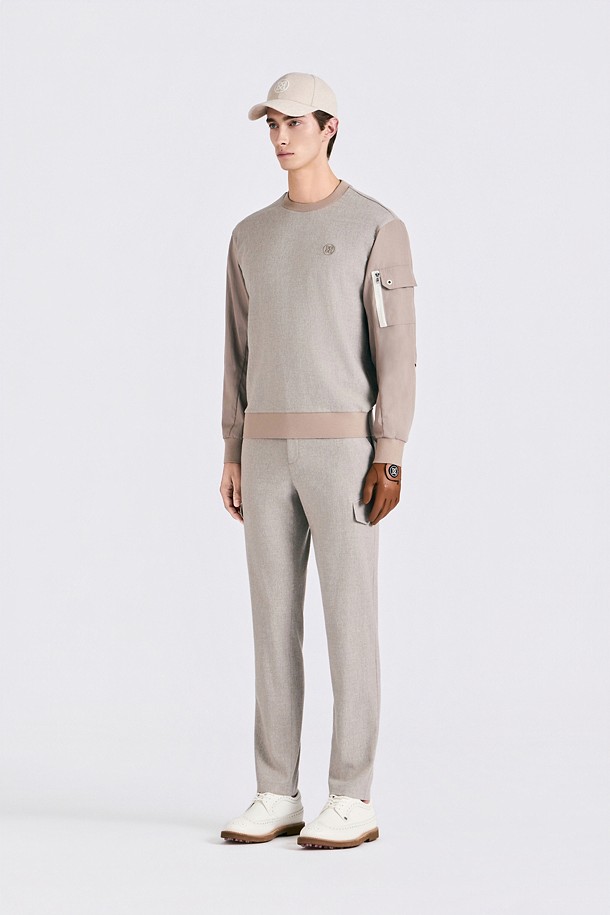 TECH WOOL PULLOVER (MEN)_BEIGE-a