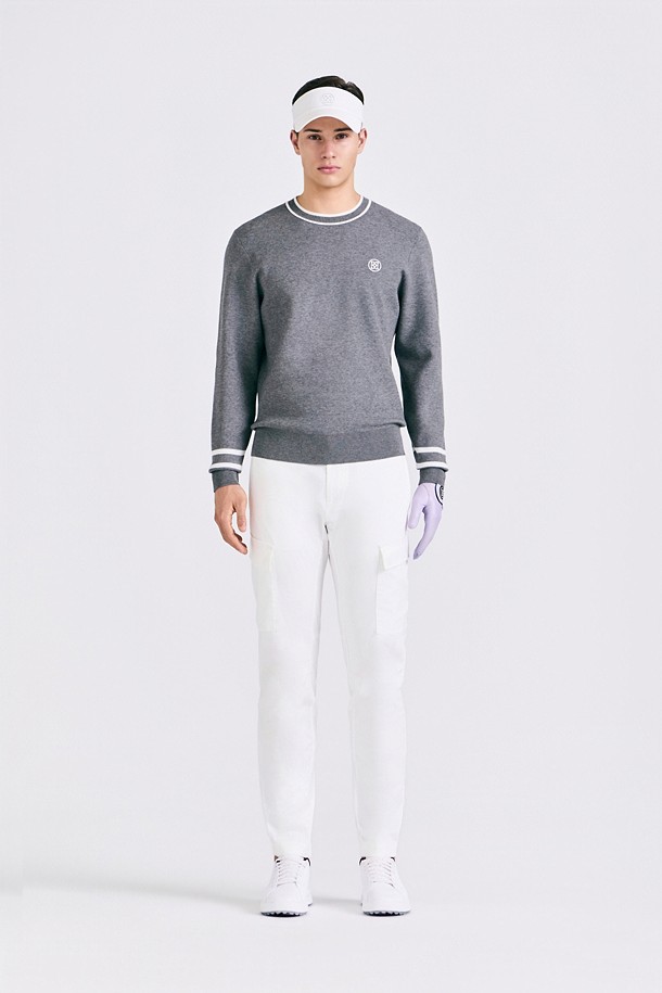 CREWNECK SWEATER(MEN)					 					 					_GREY-a