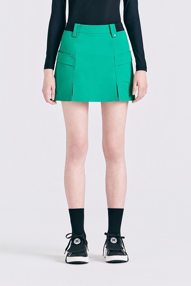 POCKET SLIT CULOTTES(WOMEN)					 					 					_GREEN-a