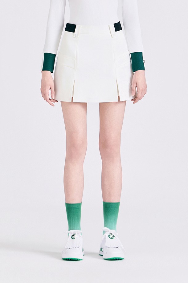 POCKET SLIT CULOTTES(WOMEN)					 					 					_IVORY-a