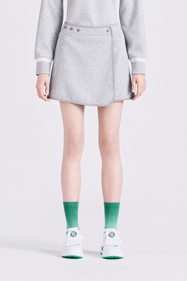 JERSEY WRAP SKORT (WOMEN)_GREY-a