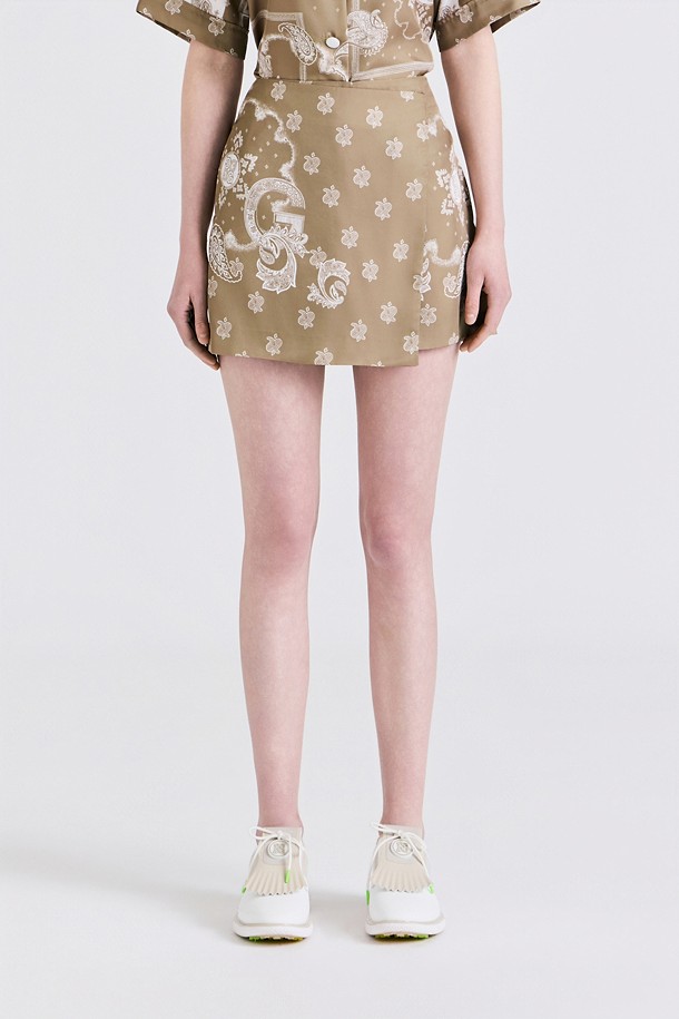 지포어-WOMEN APPAREL-PAISLEY WRAPPED SHORT(WOMEN)					 					 					