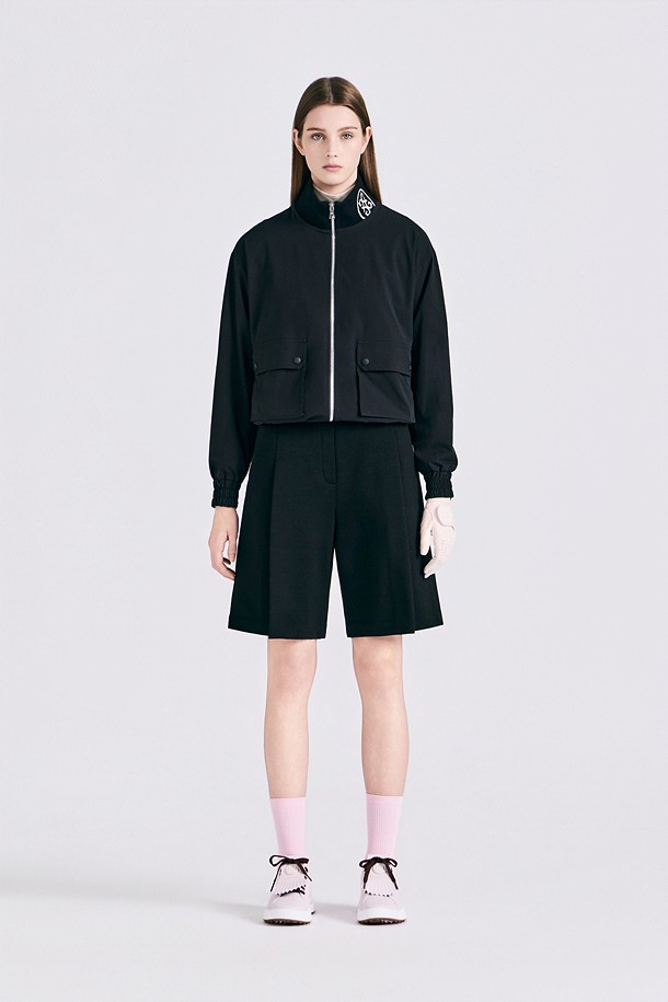 LINED FULL ZIP JACKET (WOMEN)_BLACK-a