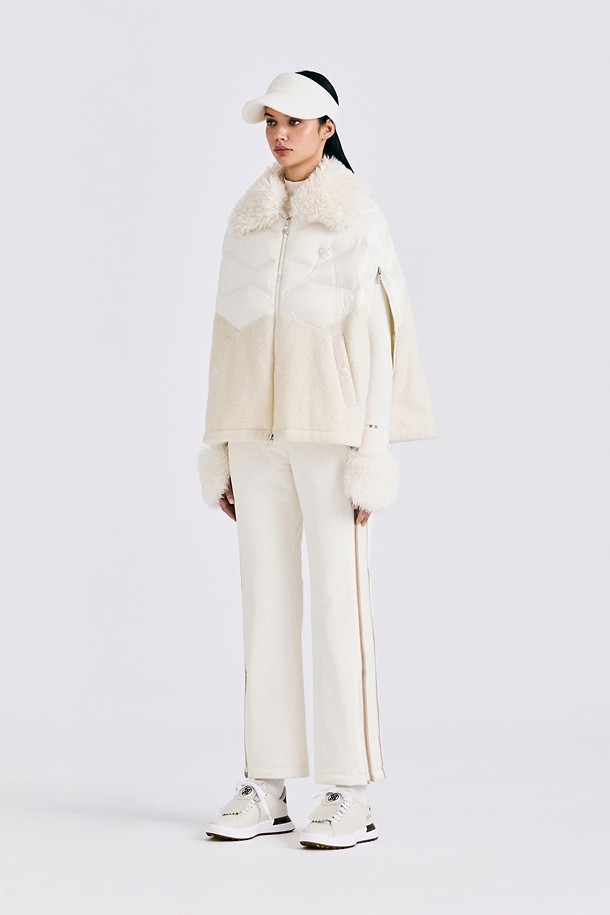WINDPROOF DOWN CAPE(WOMEN)					 					 					_IVORY-a
