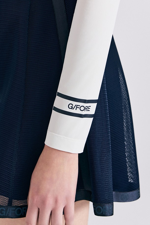 지포어-WOMEN APPAREL-COOL SLEEVE SWEATER POLO(WOMEN)