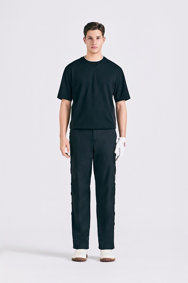 지포어-MEN APPAREL-SIDE TAPE WIDE LEG PANT (MEN)