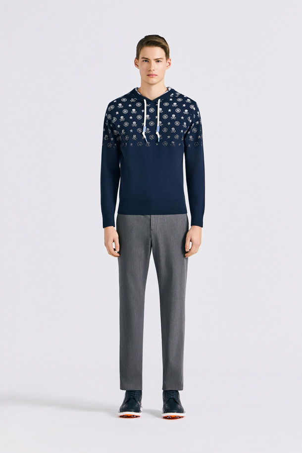 지포어-MEN APPAREL-SLIM TAPERED FIT JERSEY PANT (MEN)					 					 								