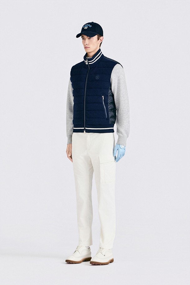 지포어-MEN APPAREL-KNIT HYBRID DOWN VEST (MEN)