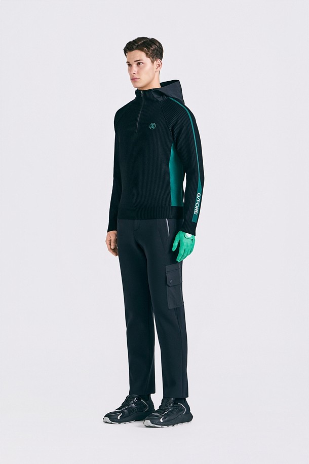지포어-MEN APPAREL-QUARTER ZIP HOODIE SWEATER(MEN)				 					 					