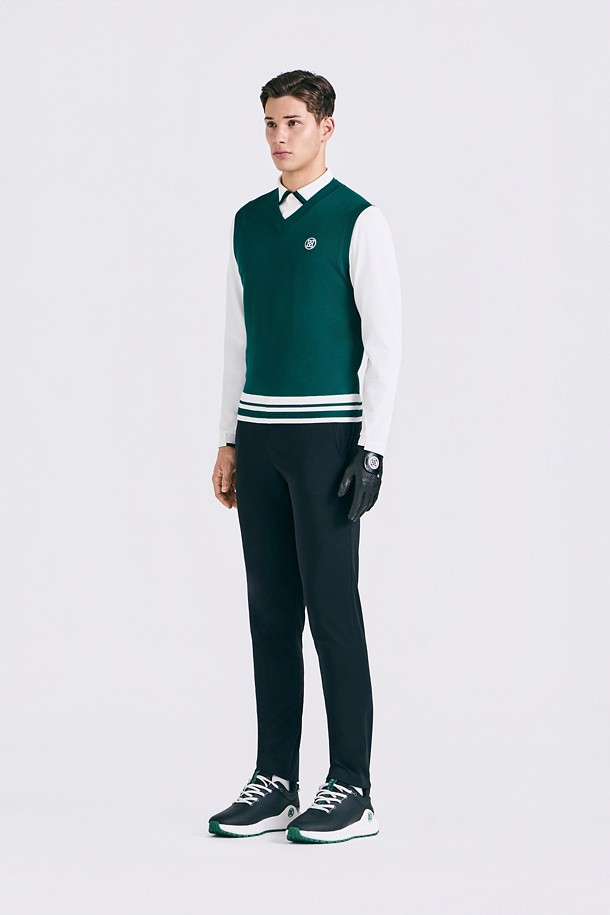 지포어-MEN APPAREL-KNIT V-NECK VEST(MEN)					 					 					