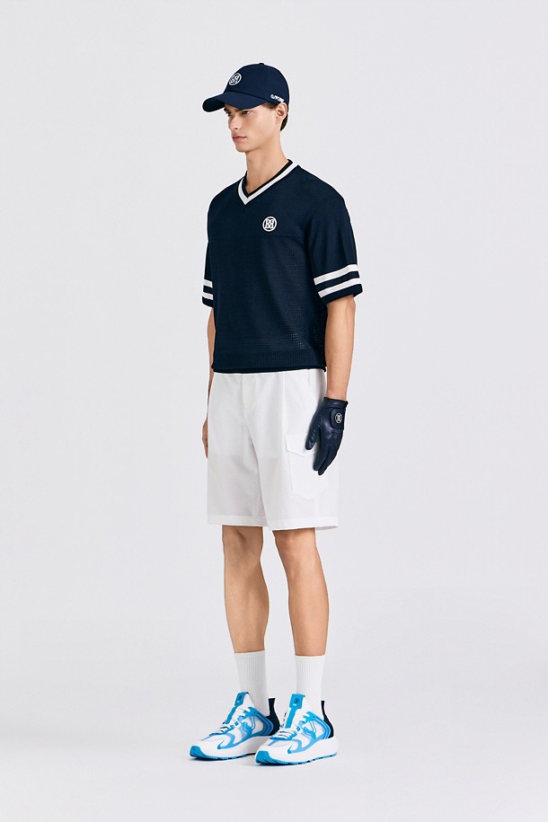 지포어-MEN APPAREL-CROCHET V-NECK KNIT(MEN)					 					 					