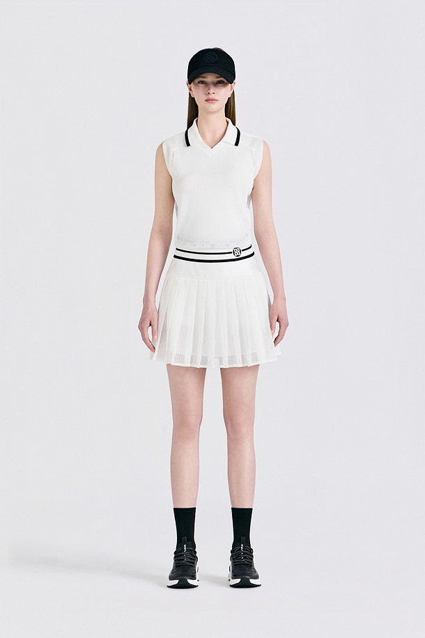 지포어-WOMEN APPAREL-MESH PLEATED SKORT(WOMEN)