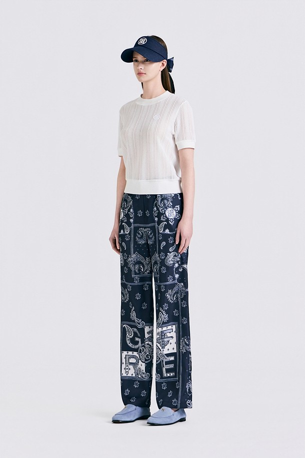 지포어-WOMEN APPAREL-PATTERNED DRAWSTRING PANT(WOMEN)					 					 					