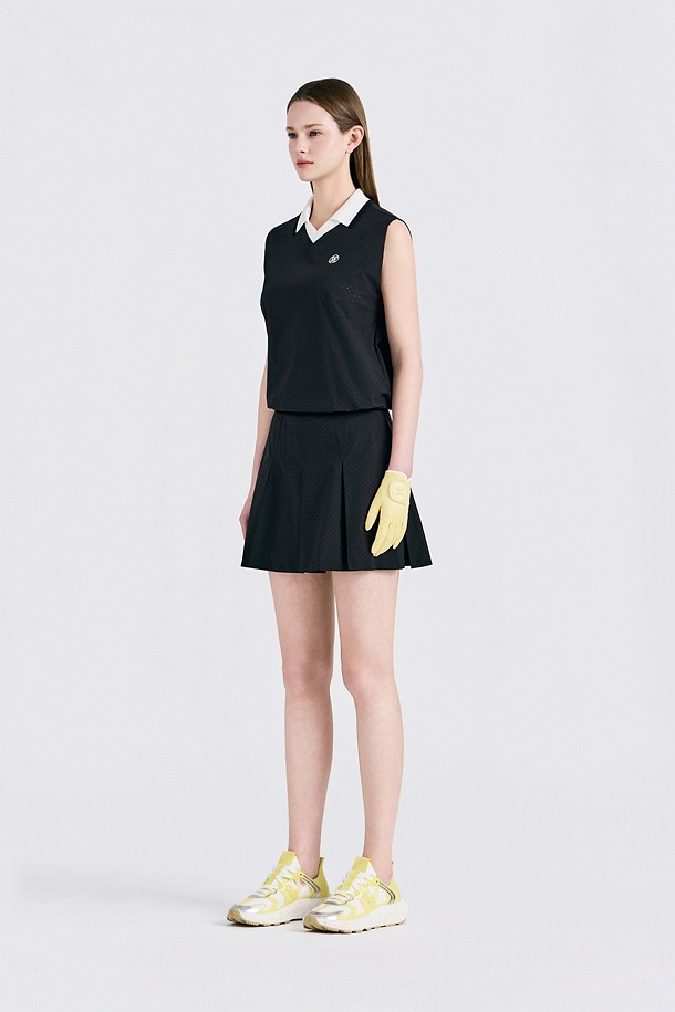 지포어-WOMEN APPAREL-MESH SLEEVELESS POLO(WOMEN)