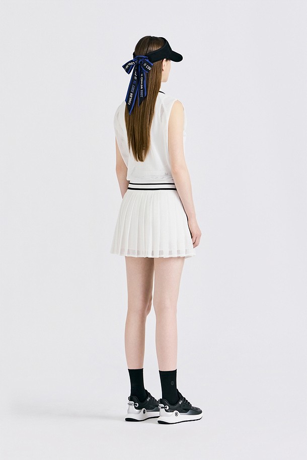 지포어-WOMEN APPAREL-MESH SLEEVELESS POLO(WOMEN)