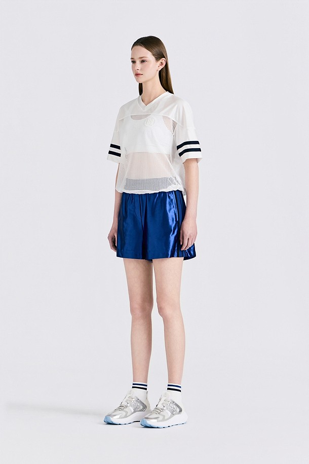 지포어-WOMEN APPAREL-OVERFIT MESH T-SHIRT(WOMEN)