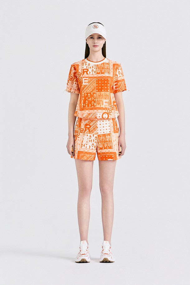 지포어-WOMEN APPAREL-SEERSUCKER PRINTED PULLOVER (WOMEN)				 					 					