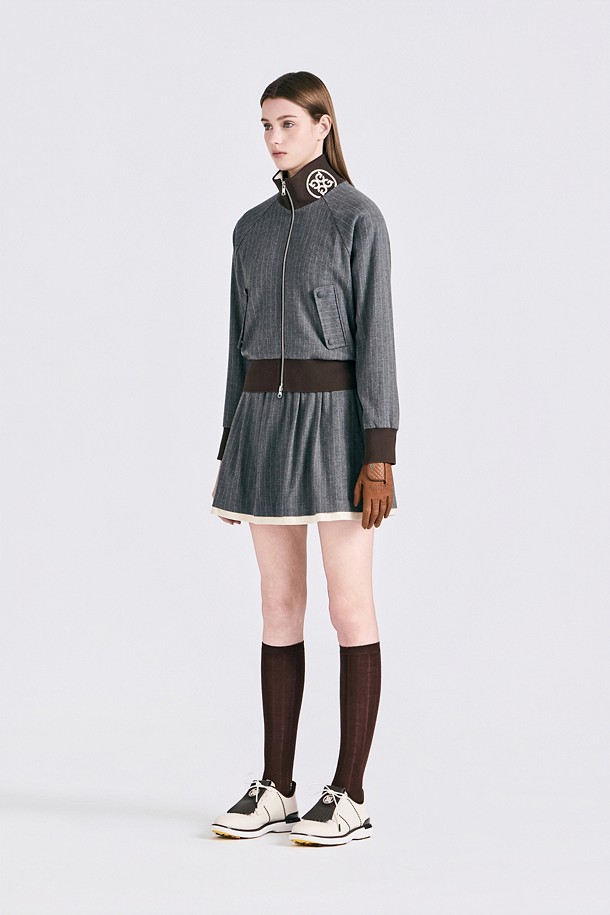 지포어-WOMEN APPAREL-STRIPED BOMBER JACKET (WOMEN)