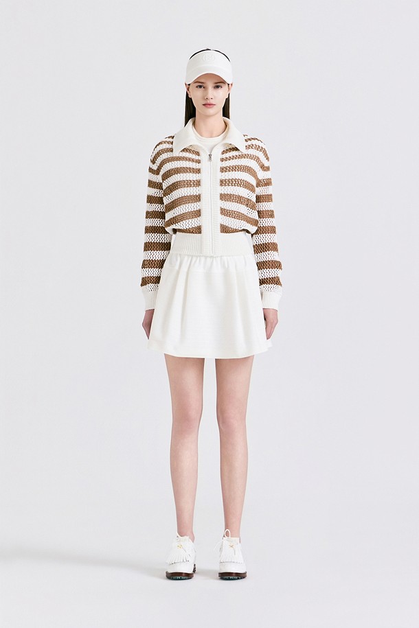 지포어-WOMEN APPAREL-MESH FULL-ZIP SWEATER(WOMEN)