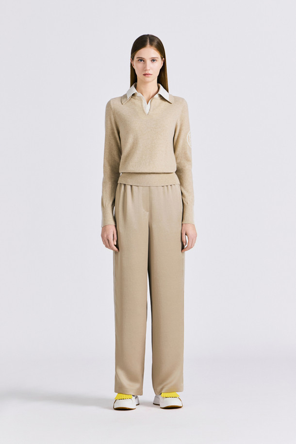 지포어-WOMEN APPAREL-HYBRID POLO SWEATER (WOMEN)