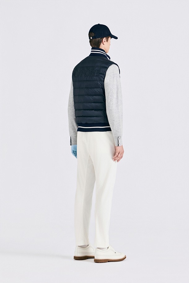 지포어-MEN APPAREL-KNIT HYBRID DOWN VEST (MEN)