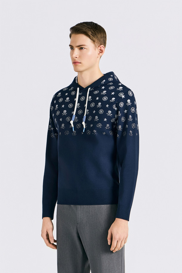 지포어-MEN APPAREL-HOODED PULLOVER KNIT(MEN)				 					 					