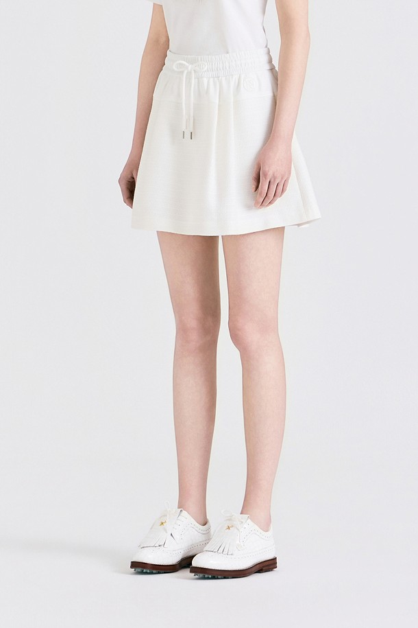 지포어-WOMEN APPAREL-HYBRID FABRIC SKIRT(WOMEN)					 					 					