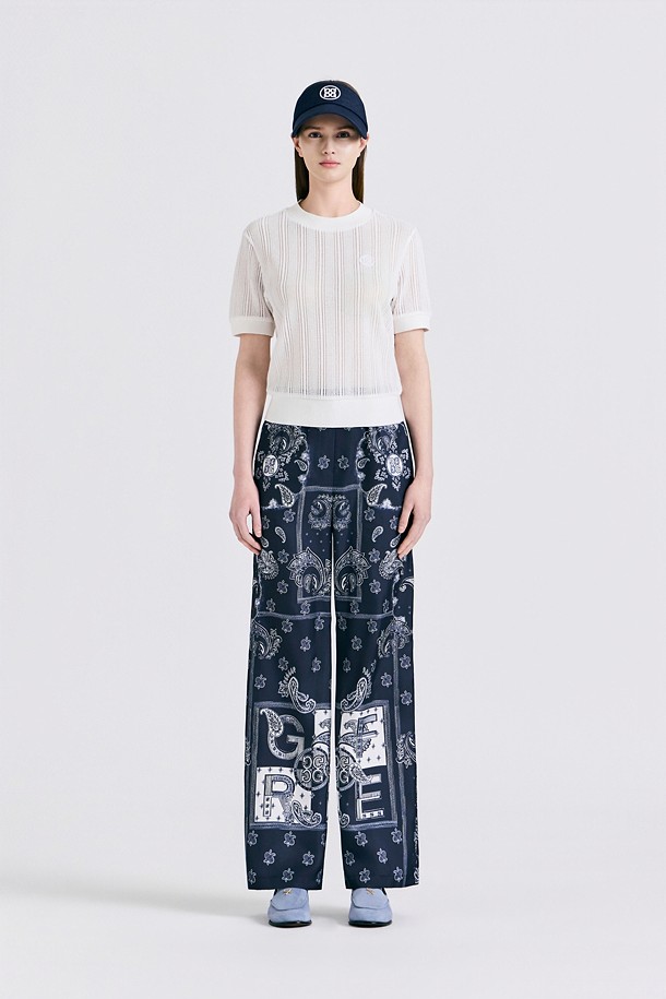 지포어-WOMEN APPAREL-PATTERNED DRAWSTRING PANT(WOMEN)					 					 					