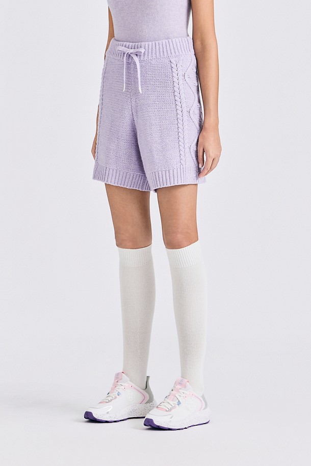 지포어-WOMEN APPAREL-CABLE KNIT SHORT(WOMEN)					 					 					