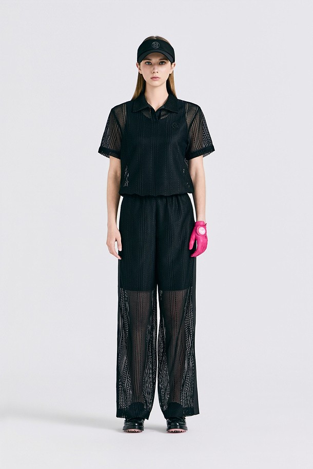 지포어-WOMEN APPAREL-LACE SET-UP POLO(WOMEN)