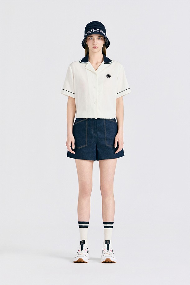지포어-WOMEN APPAREL-GRAPHIC WOVEN SHIRT(WOMEN)